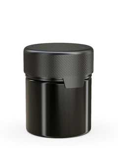 Chubby Gorilla 90CC/3FL.OZ/90ML Aviator CR Container With Inner Seal & Tamper - Opaque Black/Opaque Black Lid - WORLDTRADERS USA