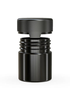 Chubby Gorilla 90CC/3FL.OZ/90ML Aviator CR Container With Inner Seal & Tamper - Opaque Black/Opaque Black Lid - WORLDTRADERS USA