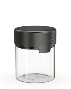 Chubby Gorilla 90CC/3FL.OZ/90ML Aviator CR Container With Inner Seal & Tamper - Clear Natural/Opaque Black Lid - WORLDTRADERS USA