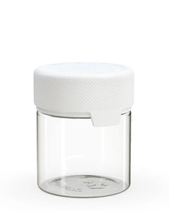 Chubby Gorilla 90CC/3FL.OZ/90ML Aviator CR Container With Inner Seal & Tamper - Clear Natural/Opaque White Lid - WORLDTRADERS USA