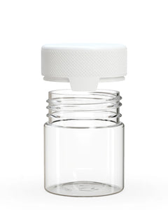 Chubby Gorilla 90CC/3FL.OZ/90ML Aviator CR Container With Inner Seal & Tamper - Clear Natural/Opaque White Lid - WORLDTRADERS USA