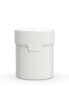 Chubby Gorilla 90CC/3FL.OZ/90ML Aviator CR Container With Inner Seal & Tamper - Opaque White/Opaque White Lid - WORLDTRADERS USA