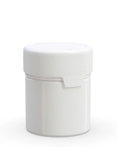 Chubby Gorilla 90CC/3FL.OZ/90ML Aviator CR Container With Inner Seal & Tamper - Opaque White/Opaque White Lid - WORLDTRADERS USA