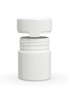 Chubby Gorilla 90CC/3FL.OZ/90ML Aviator CR Container With Inner Seal & Tamper - Opaque White/Opaque White Lid - WORLDTRADERS USA