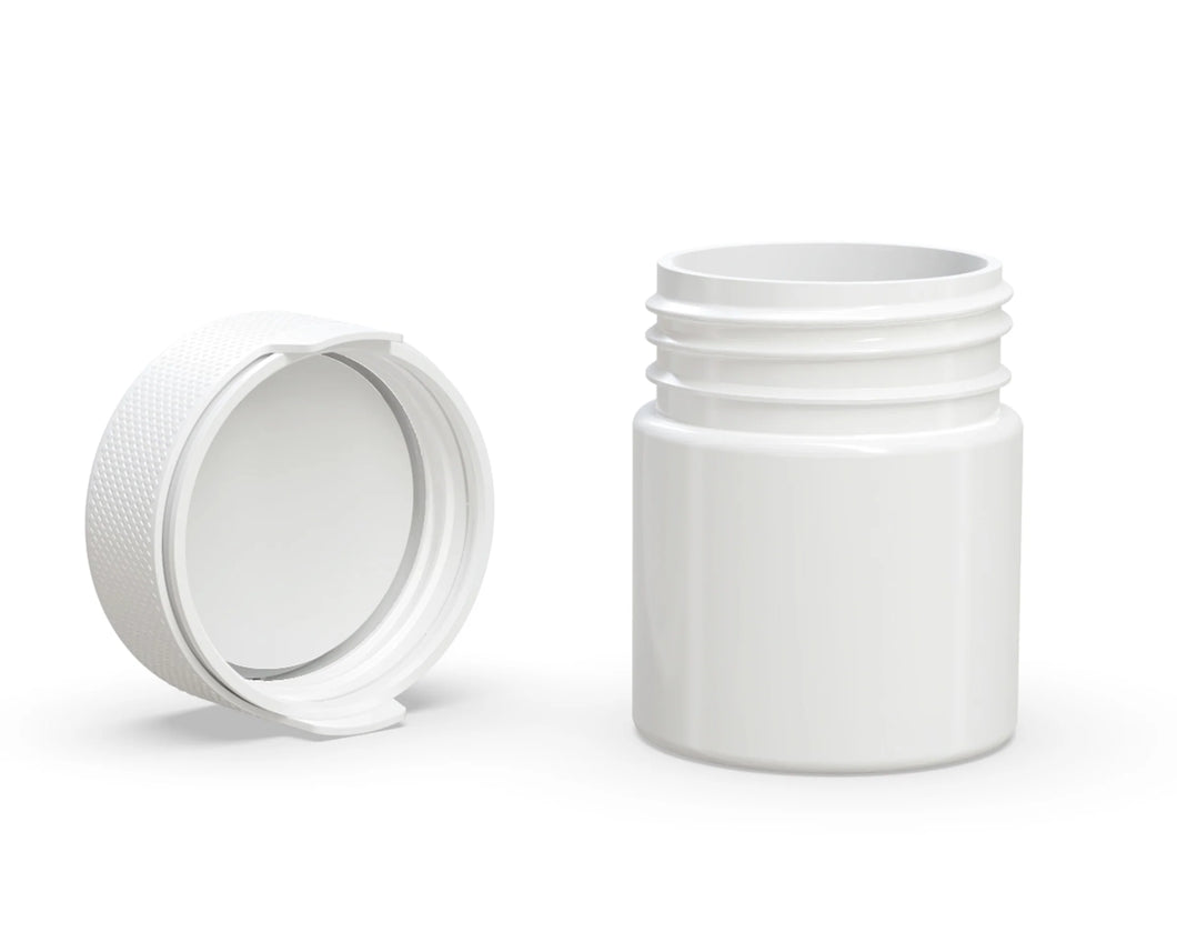 Chubby Gorilla 90CC/3FL.OZ/90ML Aviator CR Container With Inner Seal & Tamper - Opaque White/Opaque White Lid - WORLDTRADERS USA