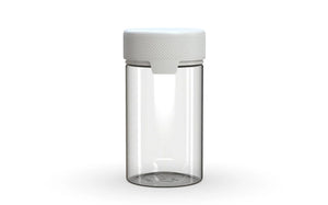 Chubby Gorilla 150CC/5FL.OZ/150ML Aviator CR Container With Inner Seal & Tamper - Clear Natural/Opaque White Lid - WORLDTRADERS USA