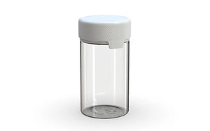 Chubby Gorilla 150CC/5FL.OZ/150ML Aviator CR Container With Inner Seal & Tamper - Clear Natural/Opaque White Lid - WORLDTRADERS USA