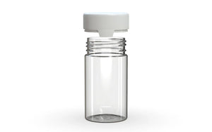 Chubby Gorilla 150CC/5FL.OZ/150ML Aviator CR Container With Inner Seal & Tamper - Clear Natural/Opaque White Lid - WORLDTRADERS USA