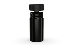 Chubby Gorilla 180CC/6FL.OZ/180ML Aviator CR Container With Inner Seal & Tamper - Opaque Black/Opaque Black Lid - WORLDTRADERS USA