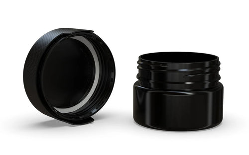 Chubby Gorilla 220CC/7.5FL.OZ/220ML Aviator CR XL Container With Inner Seal & Tamper - Opaque Black/Opaque Black Lid - WORLDTRADERS USA