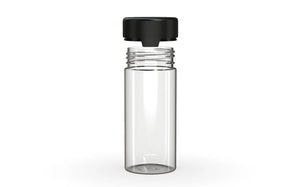 Chubby Gorilla 240CC/8FL.OZ/240ML Aviator CR Container With Inner Seal & Tamper - Clear Natural/Opaque Black Lid - WORLDTRADERS USA