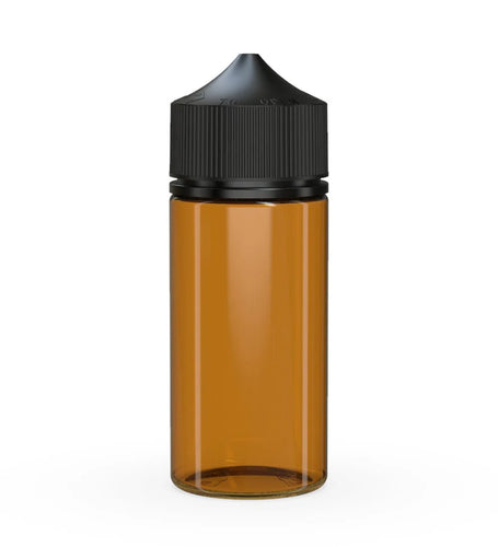 Chubby Gorilla 100ML V3 Unicorn Bottle - Translucent Amber Bottle/Black Cap - WORLDTRADERS USA