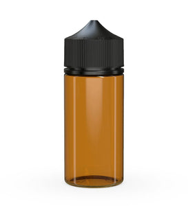 Chubby Gorilla 100ML V3 Unicorn Bottle - Translucent Amber Bottle/Black Cap - WORLDTRADERS USA