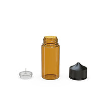 Load image into Gallery viewer, Chubby Gorilla 100ML V3 Unicorn Bottle - Translucent Amber Bottle/Black Cap - WORLDTRADERS USA