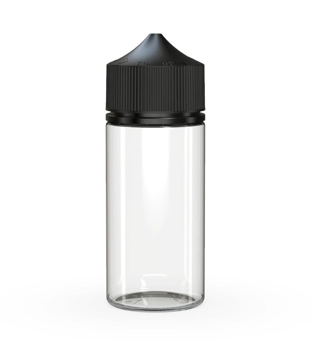 Chubby Gorilla 100ML V3 Unicorn Bottle - Clear Bottle/Black Cap
