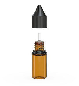Chubby Gorilla 10ML Unicorn Bottle V3 - Translucent Amber/Black Cap - WORLDTRADERS USA