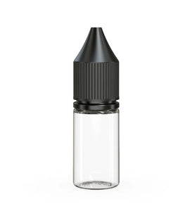 Chubby Gorilla 10ML Unicorn Bottle V3 - Clear Bottle/Black Cap - WORLDTRADERS USA