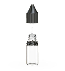 Chubby Gorilla 10ML Unicorn Bottle V3 - Clear Bottle/Black Cap - WORLDTRADERS USA