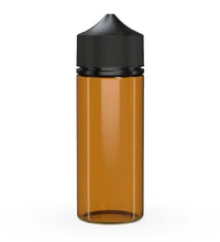 Load image into Gallery viewer, Chubby Gorilla 120ML Unicorn Bottle V3 - Translucent Amber Bottle/Black Cap - WORLDTRADERS USA