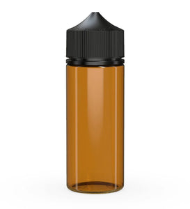 Chubby Gorilla 120ML Unicorn Bottle V3 - Translucent Amber Bottle/Black Cap - WORLDTRADERS USA