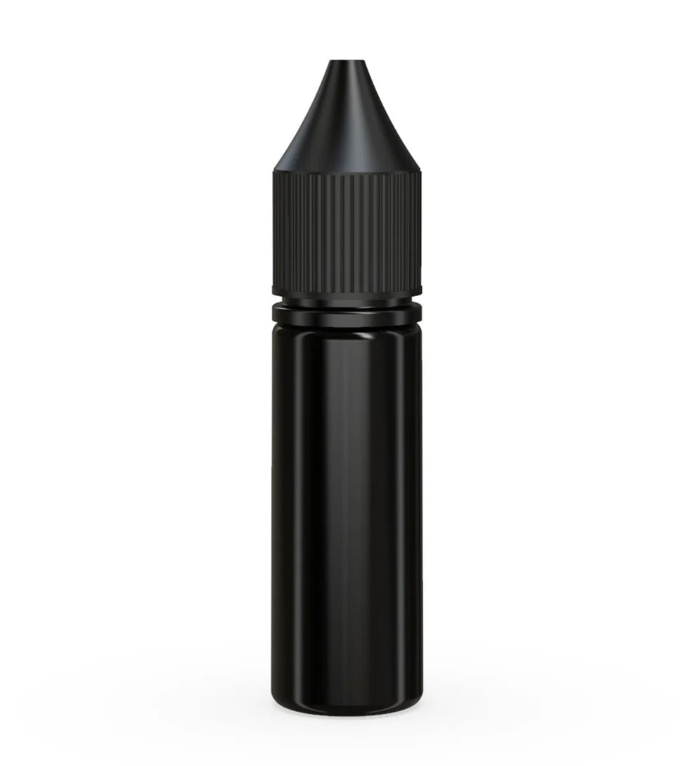 Chubby Gorilla 15ML Unicorn Bottle V3 - Opaque Black Bottle/Black Cap - WORLDTRADERS USA