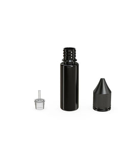 Chubby Gorilla 15ML Unicorn Bottle V3 - Opaque Black Bottle/Black Cap - WORLDTRADERS USA