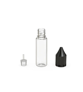Chubby Gorilla 15ML Unicorn Bottle V3 - Clear Bottle/Black Cap - WORLDTRADERS USA