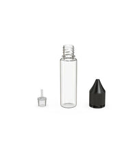 Load image into Gallery viewer, Chubby Gorilla 20ML Unicorn Bottle V3 - Clear Bottle/Black Cap - WORLDTRADERS USA
