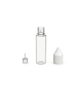 Chubby Gorilla 20ML Unicorn Bottle V3 Clear Bottle/White Cap - WORLDTRADERS USA