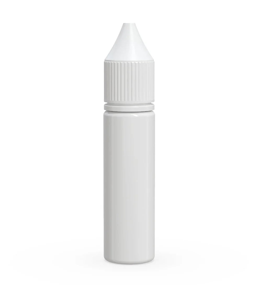 Chubby Gorilla 20ML Unicorn Bottle V3 - Opaque White Bottle/White Cap - WORLDTRADERS USA