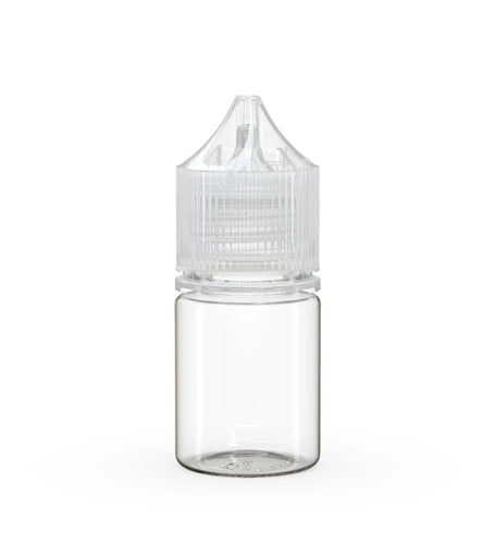 Chubby Gorilla 20ML Stubby Unicorn Bottle - Clear Bottle/Clear Cap - WORLDTRADERS USA