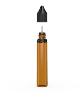Chubby Gorilla 30ML Unicorn Bottle V3 - Translucent Amber Bottle/Black Cap - WORLDTRADERS USA