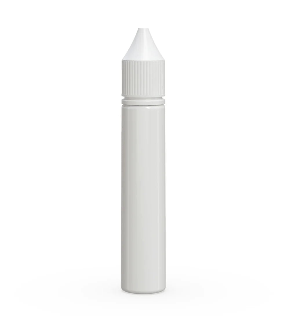 Chubby Gorilla 30ML Unicorn Bottle V3 - Opaque White Bottle/White Cap - WORLDTRADERS USA