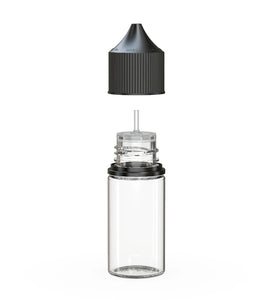 Chubby Gorilla 30ML Stubby Unicorn Bottle V3 - Clear Bottle/Black Cap - WORLDTRADERS USA