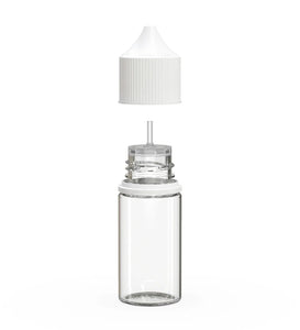 Chubby Gorilla 30ML Stubby Unicorn Bottle V3 - Clear Bottle/White Cap - WORLDTRADERS USA