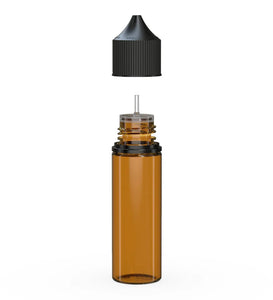 Chubby Gorilla 50ML Unicorn Bottle V3 - Translucent Amber Bottle/Black Cap - WORLDTRADERS USA
