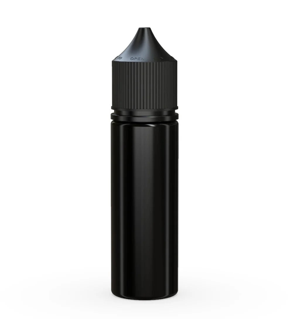 Chubby Gorilla 50ML Unicorn Bottle V3 - Opaque Black Bottle/Black Cap - WORLDTRADERS USA