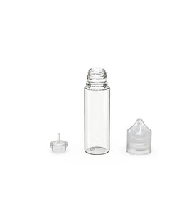 Chubby Gorilla 50ML Unicorn Bottle V3 - Clear Bottle/Natural Cap - WORLDTRADERS USA