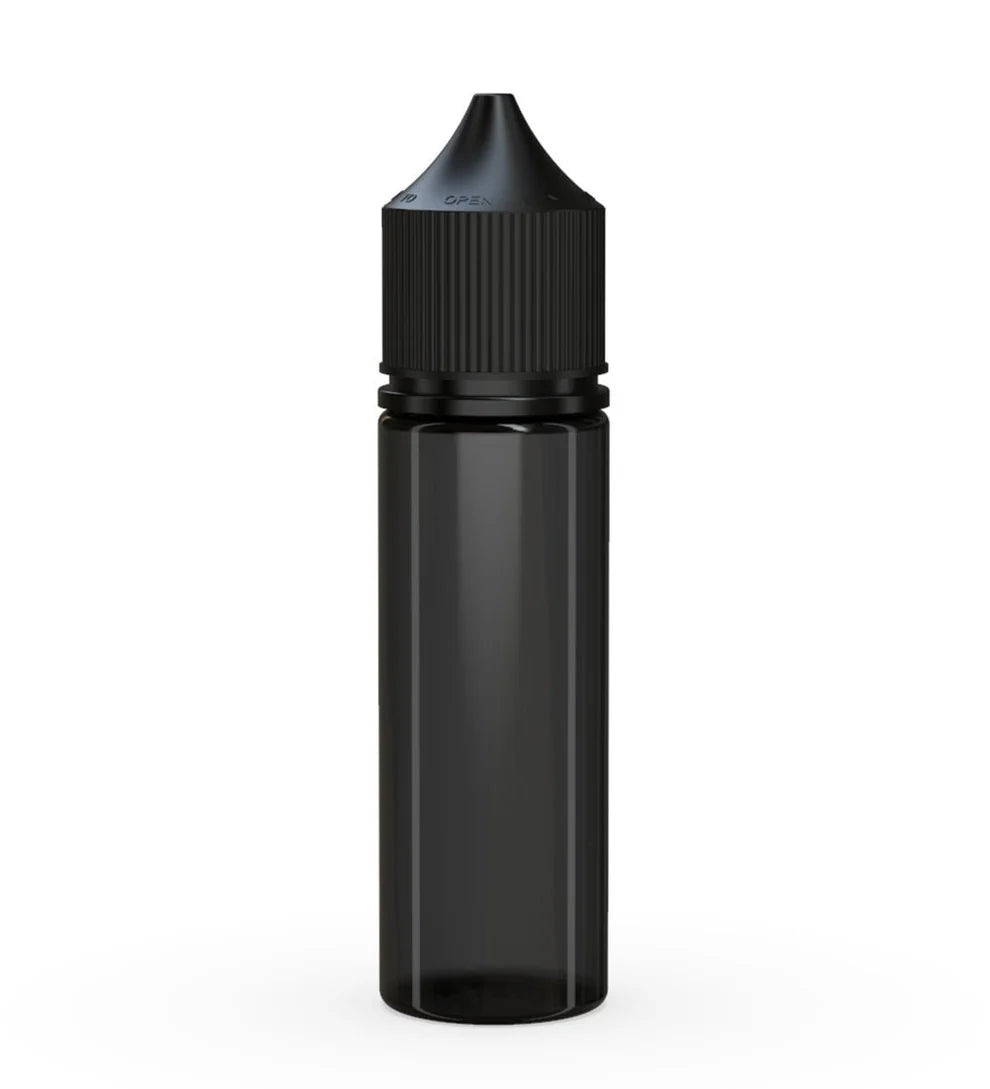 Chubby Gorilla 50ML Unicorn Bottle V3 - Translucent Black Bottle/Black Cap - WORLDTRADERS USA