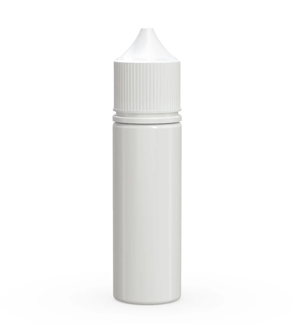 Chubby Gorilla 50ML Unicorn Bottle V3 - Opaque White Bottle/White Cap - WORLDTRADERS USA