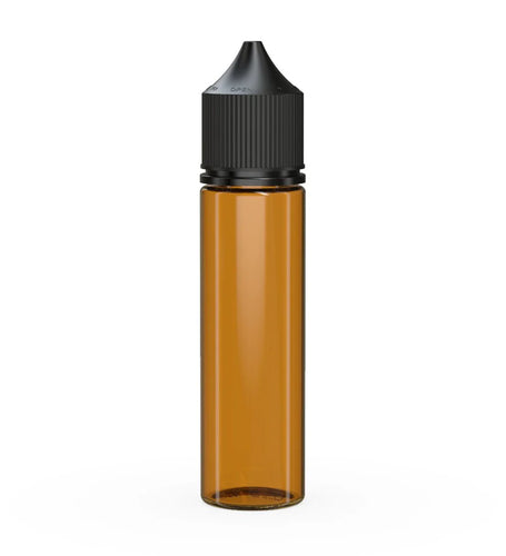 Chubby Gorilla 60ML Unicorn Bottle V3 Translucent Amber Bottle/Black Cap - WORLDTRADERS USA