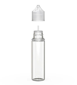 Chubby Gorilla 60ML Unicorn Bottle V3 - Clear Bottle/Natural Cap - WORLDTRADERS USA