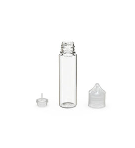 Chubby Gorilla 60ML Unicorn Bottle V3 - Clear Bottle/Natural Cap - WORLDTRADERS USA