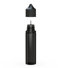 Cargar imagen en el visor de la galería, Chubby Gorilla 60ML Unicorn Bottle V3 Translucent Black Bottle/Black Cap - WORLDTRADERS USA