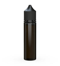 Cargar imagen en el visor de la galería, Chubby Gorilla 60ML Unicorn Bottle V3 Translucent Black Bottle/Black Cap - WORLDTRADERS USA