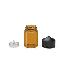 Load image into Gallery viewer, Chubby Gorilla 60ML Stubby Unicorn Bottle - Transparent Amber Bottle/Black Cap - WORLDTRADERS USA