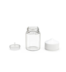 Chubby Gorilla 60ML Stubby Unicorn Bottle - Clear Bottle/White Cap - WORLDTRADERS USA