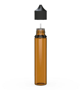 Chubby Gorilla 75ML Unicorn Bottle V3 - Translucent Amber Bottle/Black Cap - WORLDTRADERS USA