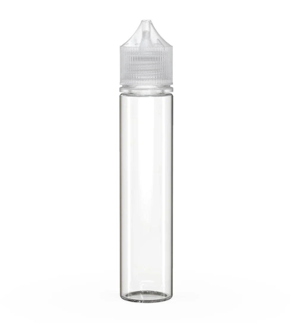 Chubby Gorilla 75ML Unicorn Bottle V3 - Clear Bottle/Natural Cap - WORLDTRADERS USA