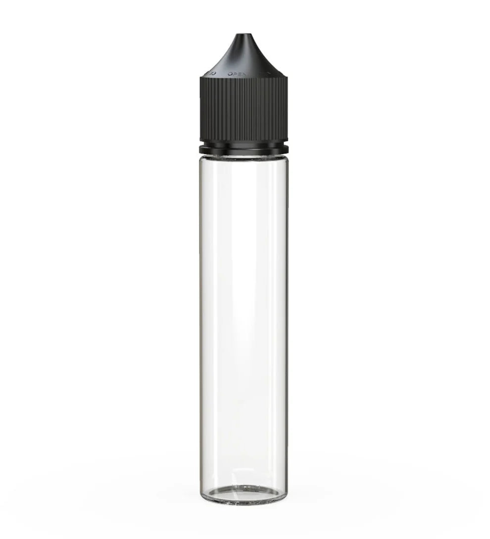 Chubby Gorilla 75ML Unicorn Bottle V3 - Clear Bottle/Black Cap - WORLDTRADERS USA